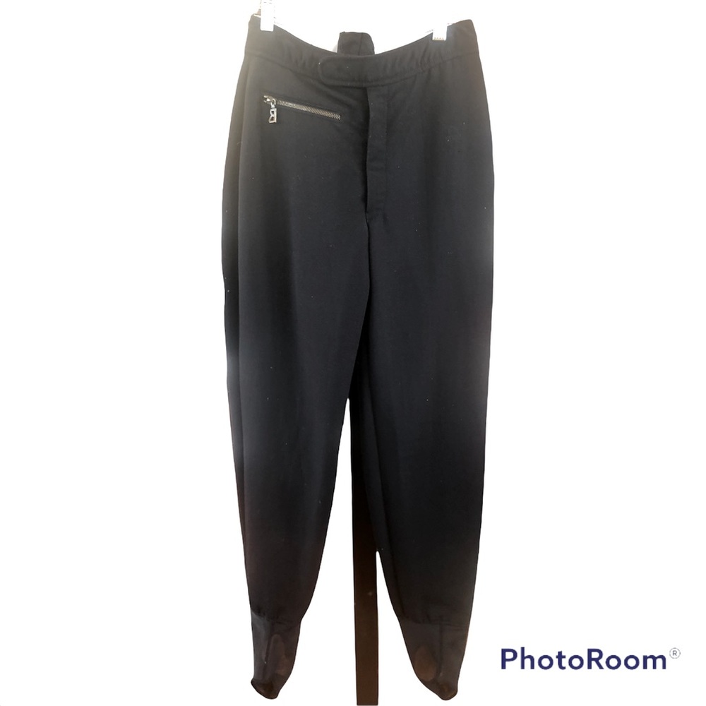 Vintage Bogner black stirrup ski pants